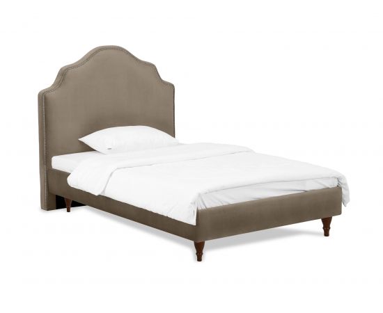 Кровать Princess II L (светло-коричневый, 130, Ткань Italia 05, Ножки Италия темно-коричневые)