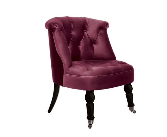 Кресло Visconte (бордовый, 70, Ткань Togo 25, Ножки черные)