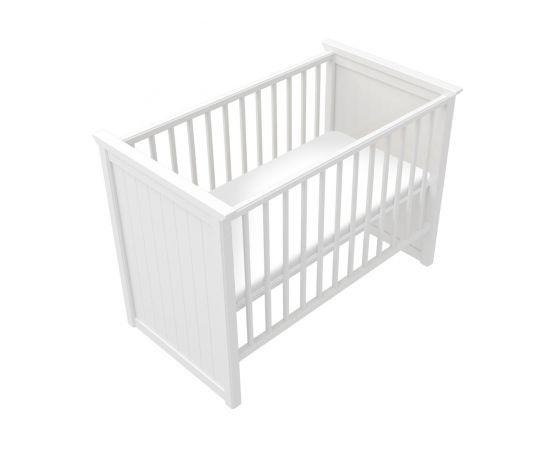 Кроватка для новорожденных Джуниор Массив Бука (94, 75, 60х120 см, Манежи-кровати, Белый, 130)
