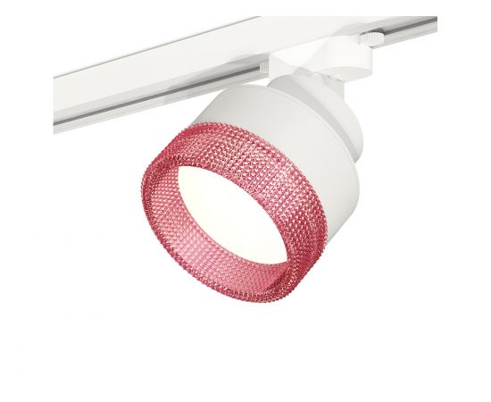 Комплект трекового светильника (белый, розовый)
