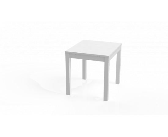 Стол обеденный раскладной ВАРДИГ С 80(120)x70 шпон, ясень белый