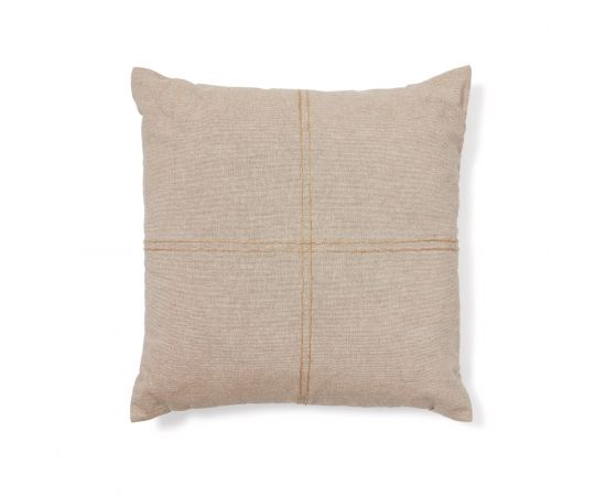 Чехол на подушку из хлопка Sulken бежевого цвета с вышивкой, 45 x 45 см