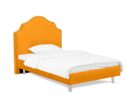Кровать Princess II L (Желтый, 130, Ткань Italia 10, Ножки Конус выбеленное дерево)